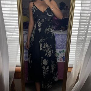 CALIFORNIA DYNASTY VINTAGE FLORAL LINGERIE GOWN